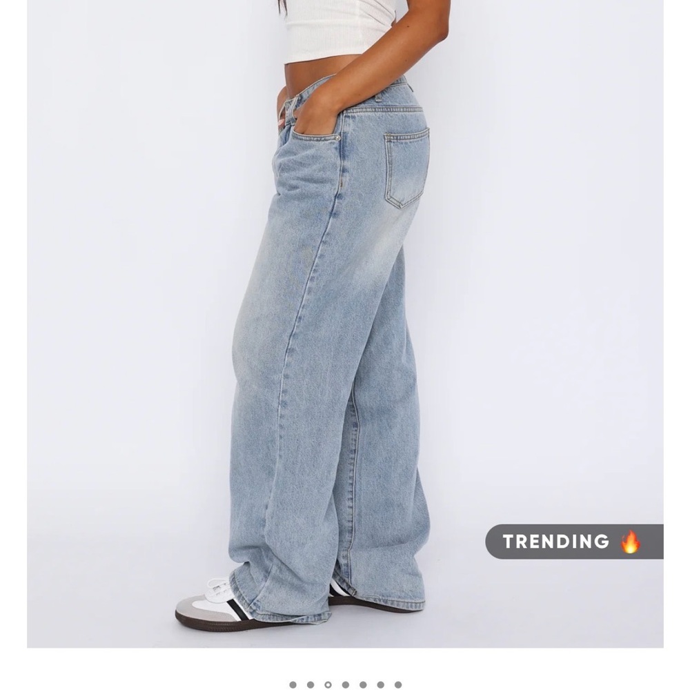 White Fox Boutique light Blue Straight Leg Bring the Style Jeans